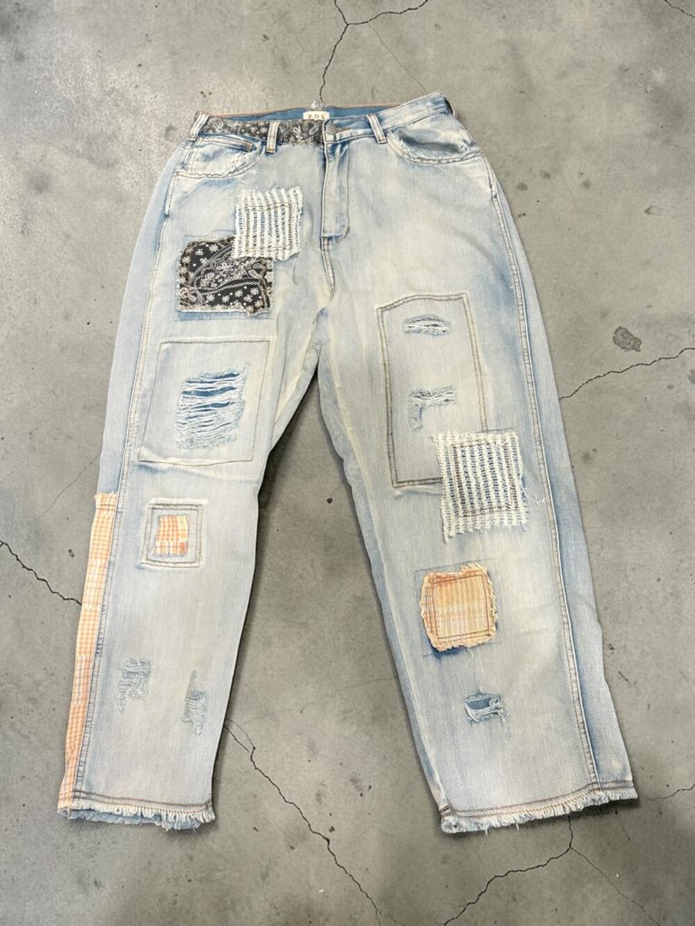 POL Patchwork Jeans Size Medium